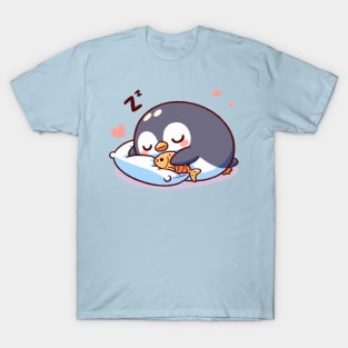 cute penguin sleeping T-Shirt